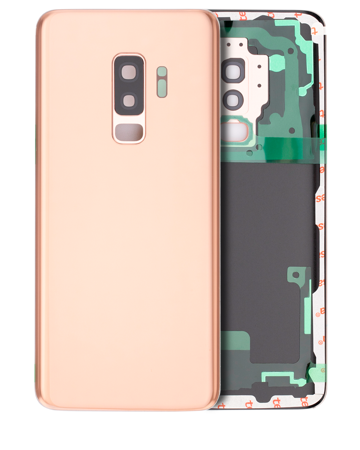 Samsung Galaxy S9 Plus İle Uyumlu Arka Kapak Camı Kamera Lensiyle  (Gündoğumu Altını)