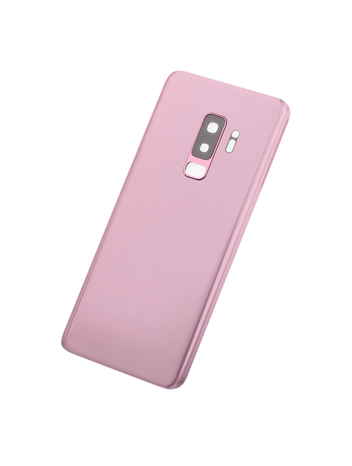 Samsung Galaxy S9 Plus İle Uyumlu Arka Kapak Camı Kamera Lensiyle  (Leylak Mor) - Görsel 2
