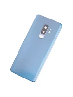 Samsung Galaxy S9 Plus İle Uyumlu Arka Kapak Camı Kamera Lensiyle (Service Pack) (Mercan Mavisi) - Görsel 3