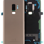 Samsung Galaxy S9 Plus İle Uyumlu Arka Kapak Camı Kamera Lensiyle (Service Pack) (Sunrise Gold)
