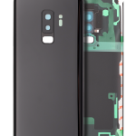 Samsung Galaxy S9 Plus İle Uyumlu Arka Kapak Camı Kamera Lensiyle Uyumlu (Servis Paketi) (Gece ​​Yarısı Siyahı)