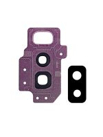 Samsung Galaxy S9 Plus İle Uyumlu Braketli Çerçeveli ekran Arka Kamera Lensi (Mor) - Görsel 4
