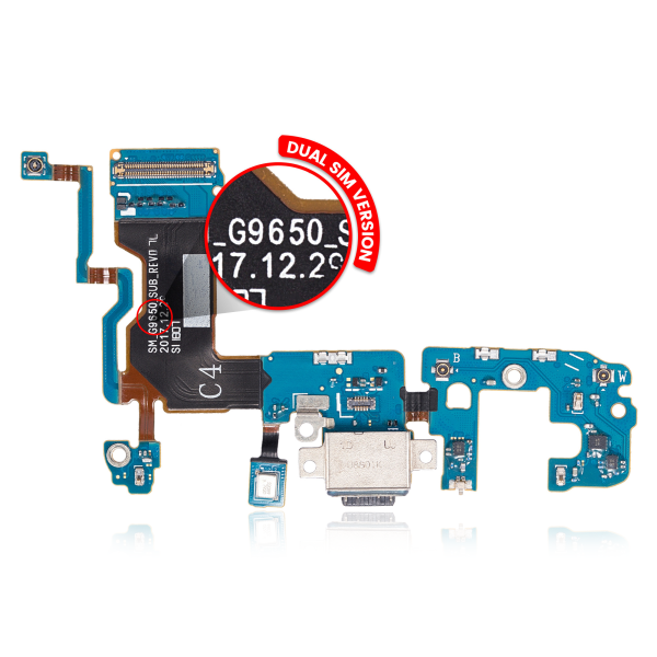 Samsung Galaxy S9 Plus İle Uyumlu (G9650) (Çift Sim Versiyonu) Flex Kablolu Şarj Portu