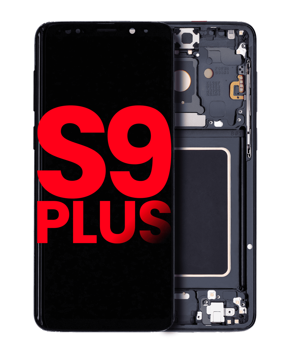 Samsung Galaxy S9 Plus İle Uyumlu İçin Çerçeveli ekran (Aftermarket Plus) (Gece ​​Yarısı Siyahı)