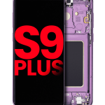 Samsung Galaxy S9 Plus İle Uyumlu İçin Çerçeveli ekran (Aftermarket Plus) (Leylak Moru)