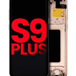 Samsung Galaxy S9 Plus İle Uyumlu İçin Çerçeveli ekran (Aftermarket Plus) (Sunrise Gold)