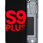 Samsung Galaxy S9 Plus İle Uyumlu İçin Çerçeveli ekran (Aftermarket Plus) (Titanyum Gri)
