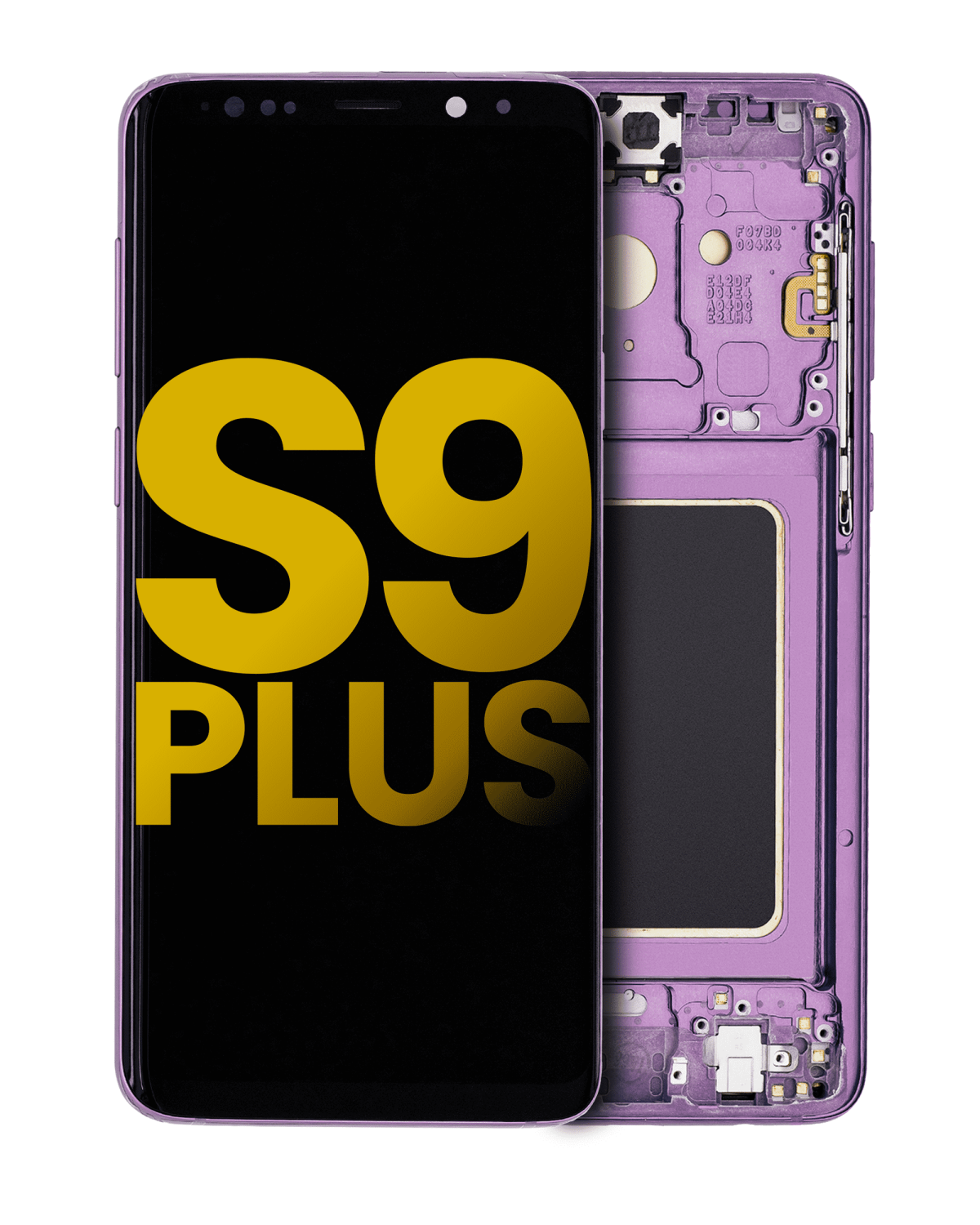 Samsung Galaxy S9 Plus İle Uyumlu İçin Çerçeveli ekran Orijinal (Leylak Moru)  Orijinal Ekranı