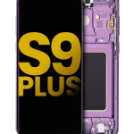 Samsung Galaxy S9 Plus İle Uyumlu İçin Çerçeveli ekran Orijinal (Leylak Moru)  Orijinal Ekranı