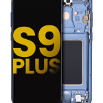 Samsung Galaxy S9 Plus İle Uyumlu İçin Çerçeveli ekran Orijinal (Mercan Mavisi)  Orijinal Ekranı