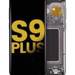 Samsung Galaxy S9 Plus İle Uyumlu İçin Çerçeveli ekran Orijinal (Titanyum Gri)  Orijinal Ekranı