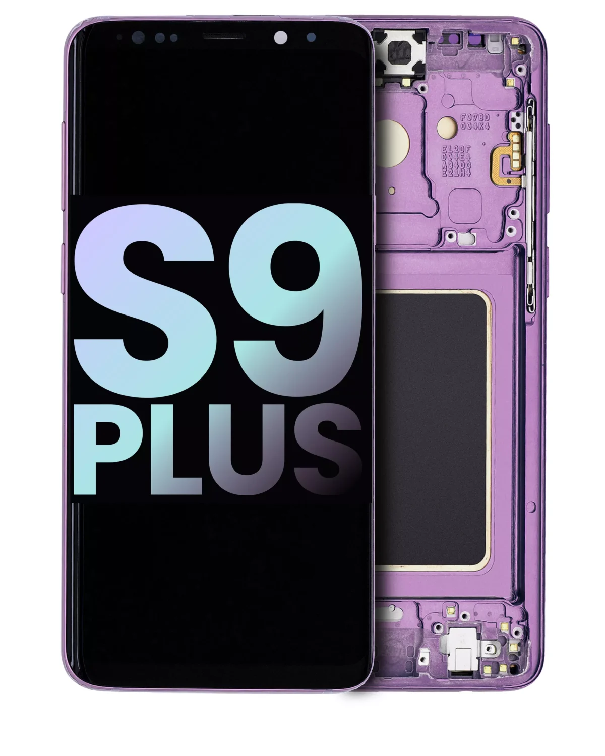 Samsung Galaxy S9 Plus İle Uyumlu İçin Çerçeveli ekran (Service Pack) (Leylak Moru)  Orijinal Ekranı