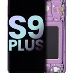 Samsung Galaxy S9 Plus İle Uyumlu İçin Çerçeveli ekran (Service Pack) (Leylak Moru)  Orijinal Ekranı