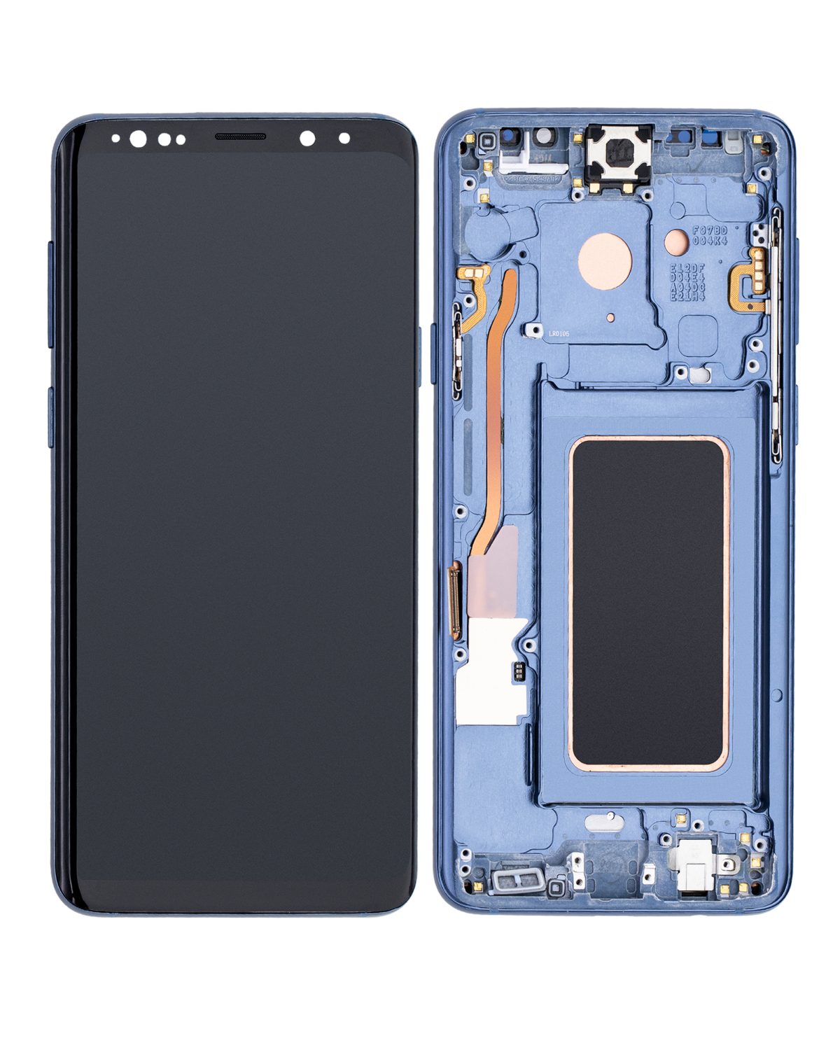 Samsung Galaxy S9 Plus İle Uyumlu İçin Çerçeveli ekran (Service Pack) (Mercan Mavisi)  Orijinal Ekranı - Görsel 2