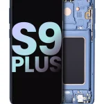 Samsung Galaxy S9 Plus İle Uyumlu İçin Çerçeveli ekran (Service Pack) (Mercan Mavisi)  Orijinal Ekranı