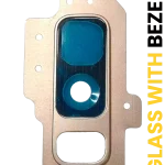 Samsung Galaxy S9 Plus İle Uyumlu İçin Çerçeveli ekran (Sunrise Gold)  Arka Kamera Lensi Uyumlu