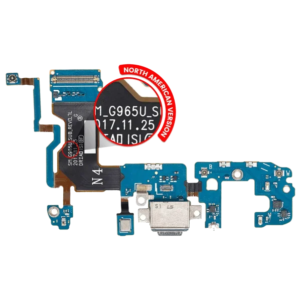 Samsung Galaxy S9 Plus İle Uyumlu İçin Esnek (G965U) (ABD Sürümü)  Kablolu Şarj Portu Uyumlu