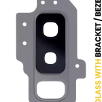 Samsung Galaxy S9 Plus İle Uyumlu Kamera Camı Set Full (Titanyum Gri)