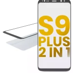 Samsung Galaxy S9 Plus İle Uyumlu OCA Önceden Kurulu 2'si 1 Arada Ön Cam