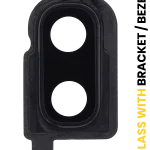 Samsung Galaxy Z Flip 4G (F700) / Z Flip 5G (F707) (Ayna Siyahı) İçin Braketli / Çerçeveli ekran Arka Kamera Lensi