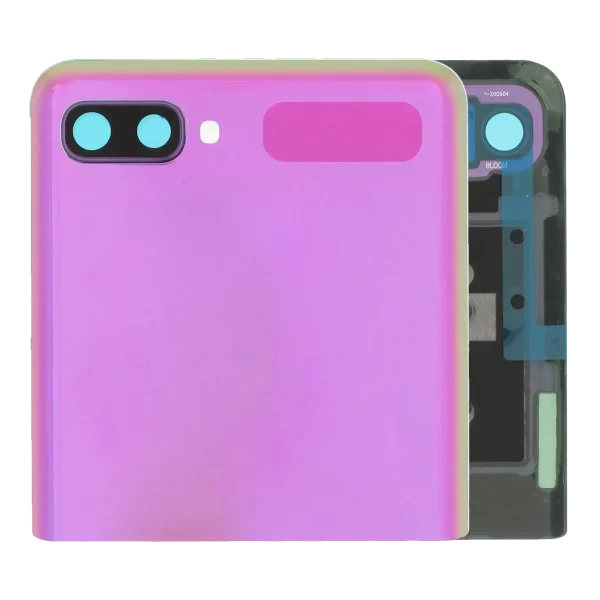 Samsung Galaxy Z Flip 4G (F700) / Z Flip 5G (F707) (Servis Paketi) (Ayna Moru) İle Uyumlu Çerçeveli ekran Dış Orijinal Ekranı