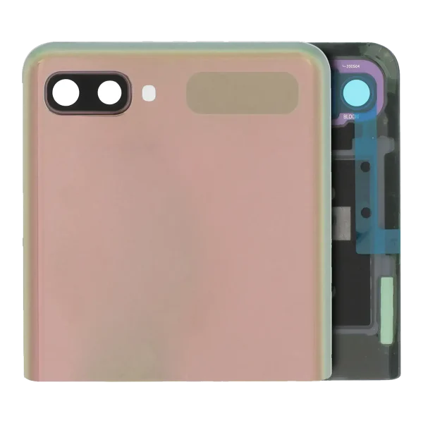 Samsung Galaxy Z Flip 4G (F700) / Z Flip 5G (F707) (Servis Paketi) (Mystic Bronze) İle Uyumlu Çerçeveli ekran Dış Orijinal Ekranı