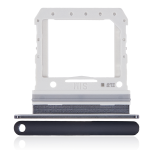 Samsung Galaxy Z Flip 4G İle Uyumlu Tek Sim Kart Tepsisi (F700) / Z Flip 5G İle Uyumlu (F707) (Ayna Siyahı)