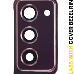 Samsung Galaxy Z Fold 2 5G (F916) (Mystic Bronze) İçin Kapaklı Arka Kamera Lensi Çerçeveli Halkalı