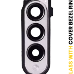 Samsung Galaxy Z Fold 3 5G (F926) (Phantom Silver) İçin Kapaklı Arka Kamera Lensi Çerçeveli Halkalı