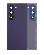 Samsung Galaxy Z Fold 6 5G Arka Kapak Camı Kamera Lensiyle (Aftermarket Plus) (Lacivert) İle Uyumlu