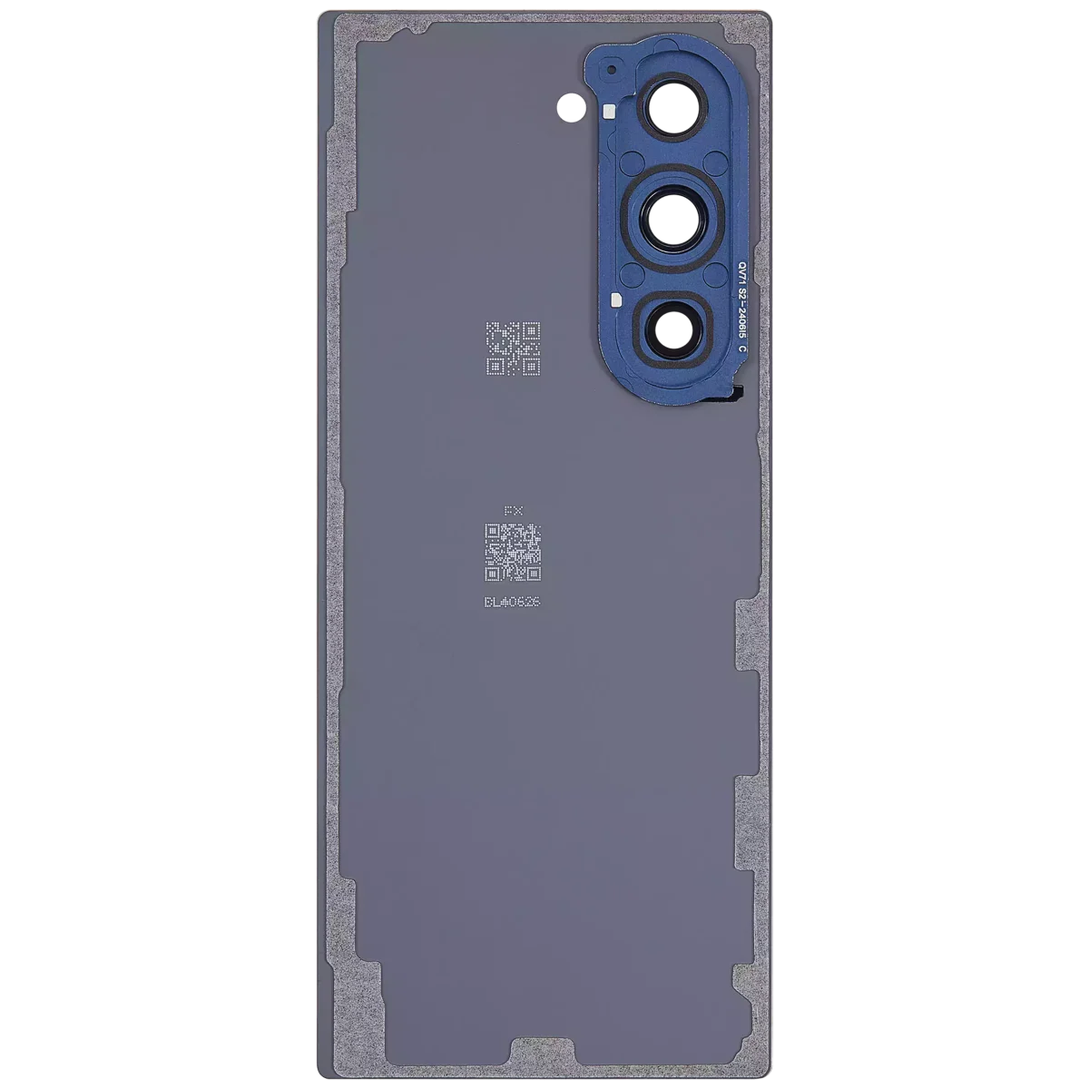 Samsung Galaxy Z Fold 6 5G Arka Kapak Camı Kamera Lensiyle (Aftermarket Plus) (Lacivert) İle Uyumlu - Görsel 4