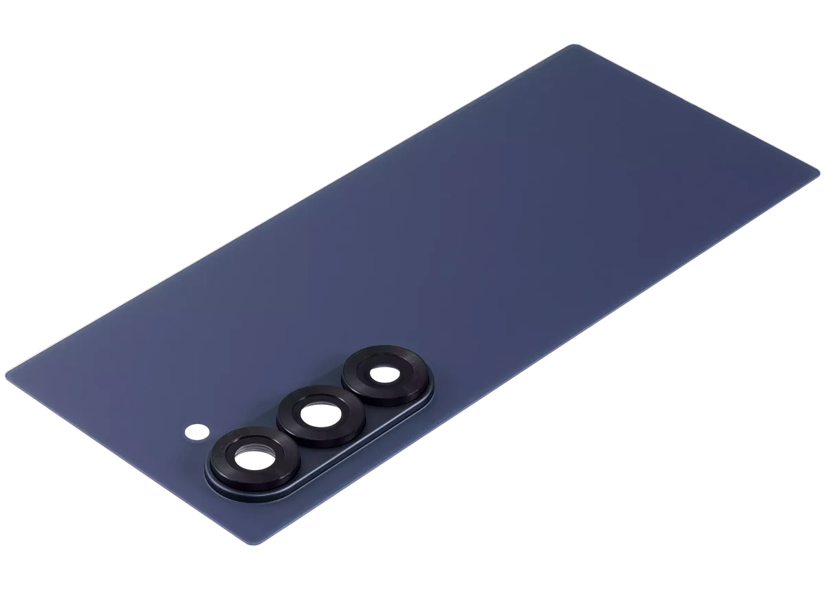 Samsung Galaxy Z Fold 6 5G Arka Kapak Camı Kamera Lensiyle (Aftermarket Plus) (Lacivert) İle Uyumlu - Görsel 5