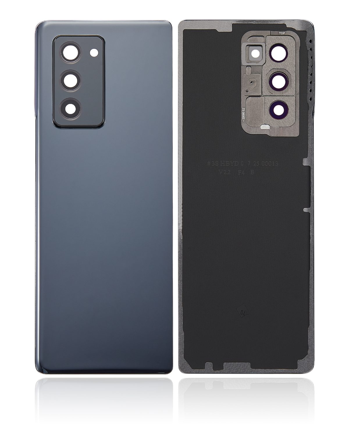 Samsung Galaxy Z Fold 6 5G Arka Kapak Camı Kamera Lensiyle (Aftermarket Plus) (Mystic Black) - Görsel 2