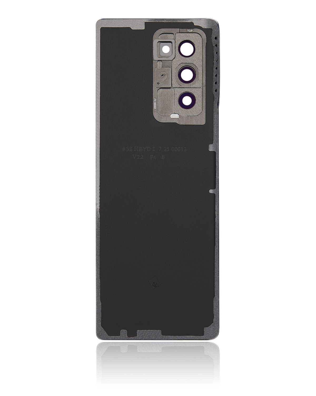 Samsung Galaxy Z Fold 6 5G Arka Kapak Camı Kamera Lensiyle (Aftermarket Plus) (Mystic Black) - Görsel 4