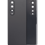 Samsung Galaxy Z Fold 6 5G Arka Kapak Camı Kamera Lensiyle (Aftermarket Plus) (Phantom Siyah) İle Uyumlu