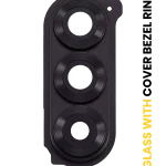 Samsung Galaxy Z Fold 6 5G Orijinal (Servis Paket) (Siyah) İçin Kapaklı Arka Kamera Lensi Çerçeveli Halkalı