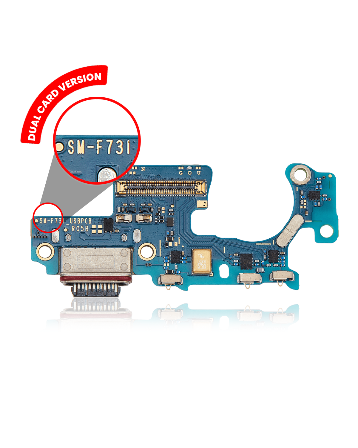 Şarj Portu Kartı Samsung Galaxy Z Flip 5 5G (Çift Sim Kart Versiyonu) (Premium)