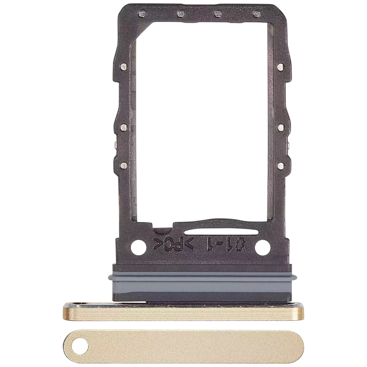 Tek Sim Kart Tepsisi Samsung Galaxy Z Flip 6 (F741) (Premium) (Sarı) İle Uyumlu
