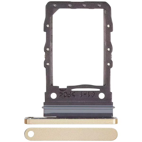 Tek Sim Kart Tepsisi Samsung Galaxy Z Flip 6 (F741) (Premium) (Sarı) İle Uyumlu