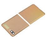 Üst ve Alt Arka Kapak Camı Kamera Lensiyle Samsung Galaxy Z Flip 4G Arka Kapak Camı Kamera Lensiyle (F700) / Z Flip 5G (F707) (Ayna Altın) İle Uyumlu - Görsel 5