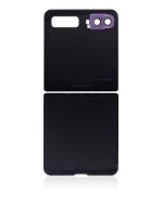Üst ve Alt Arka Kapak Camı Kamera Lensiyle Samsung Galaxy Z Flip 4G Arka Kapak Camı Kamera Lensiyle  (F700) / Z Flip 5G (F707) (Ayna Moru) İle Uyumlu - Görsel 4