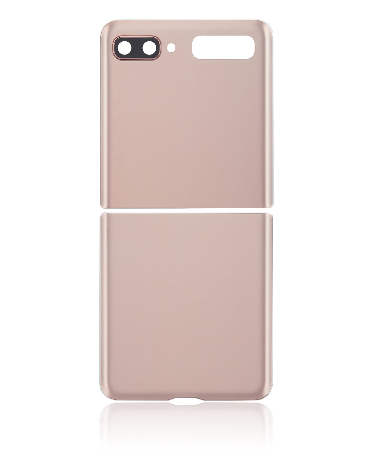 Üst ve Alt Arka Kapak Camı Kamera Lensiyle Samsung Galaxy Z Flip 4G Arka Kapak Camı Kamera Lensiyle  (F700) / Z Flip 5G (F707) (Gizemli Bronz) İle Uyumlu - Görsel 3