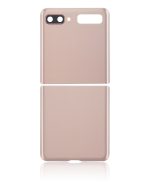 Üst ve Alt Arka Kapak Camı Kamera Lensiyle Samsung Galaxy Z Flip 4G Arka Kapak Camı Kamera Lensiyle  (F700) / Z Flip 5G (F707) (Gizemli Bronz) İle Uyumlu - Görsel 3