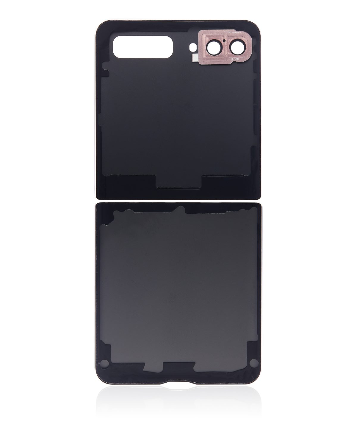 Üst ve Alt Arka Kapak Camı Kamera Lensiyle Samsung Galaxy Z Flip 4G Arka Kapak Camı Kamera Lensiyle  (F700) / Z Flip 5G (F707) (Gizemli Bronz) İle Uyumlu - Görsel 4