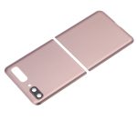 Üst ve Alt Arka Kapak Camı Kamera Lensiyle Samsung Galaxy Z Flip 4G Arka Kapak Camı Kamera Lensiyle  (F700) / Z Flip 5G (F707) (Gizemli Bronz) İle Uyumlu - Görsel 5
