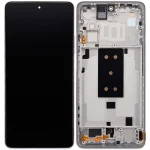 Xiaomi 11T İle Uyumlu Ekran Dokunmatik Çerçeveli (Amoled Ekran - Moonlight Beyaz)