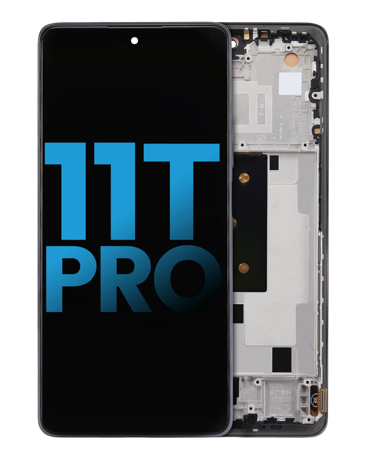 Xiaomi 11T Pro İle Uyumlu Ekran Dokunmatik Çerçeveli (Meteorit Grisi - Görsel 2