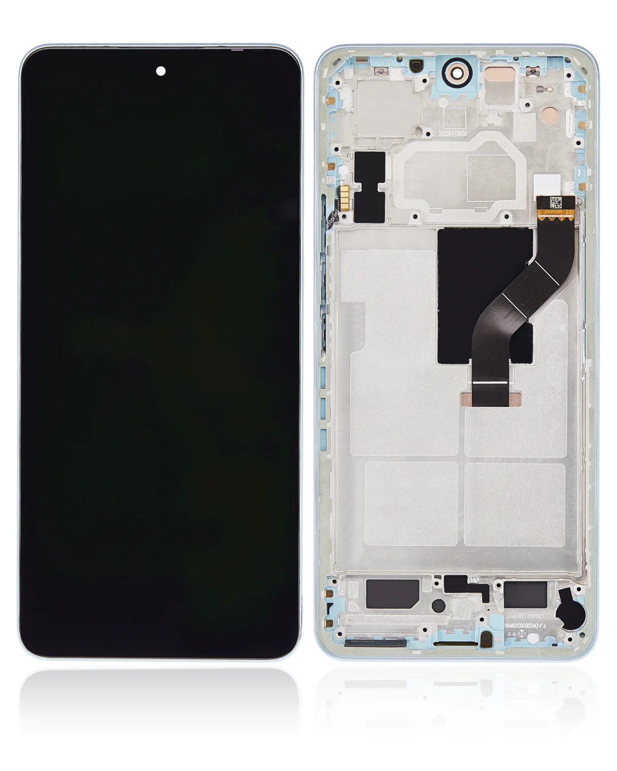 Xiaomi 12 Lite İle Uyumlu Ekran Dokunmatik Çerçeveli Orijinal Amoled Ekran (Lite Yeşil)