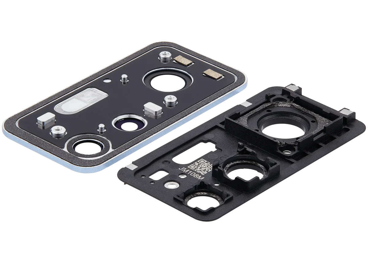 Xiaomi 12T İle Uyumlu 2 Parça Set (Mavi) Orijinal Braketli / Ekran Dokunmatik Çerçeveli Arka Kamera Lensi - Görsel 4