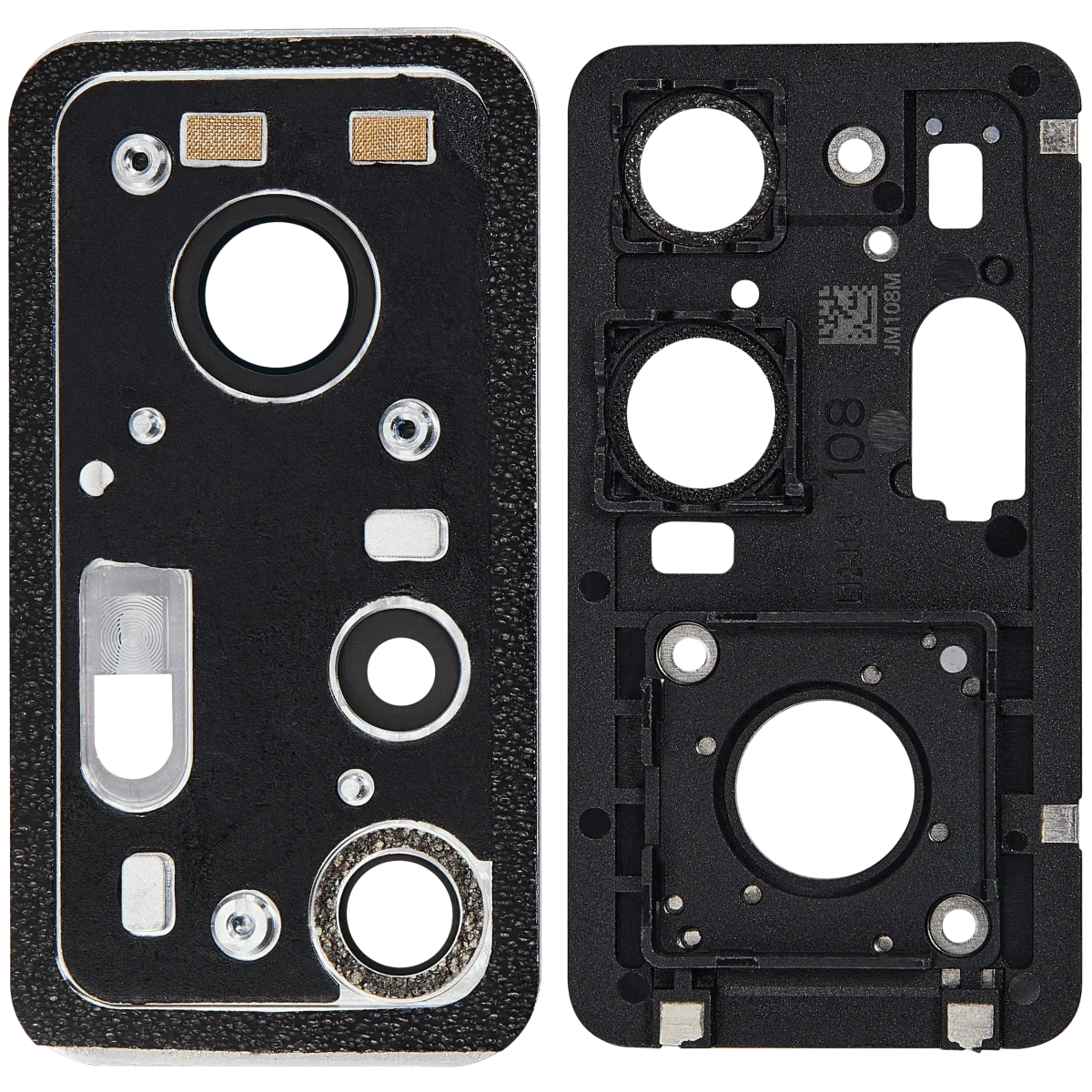Xiaomi 12T İle Uyumlu 2 Parça Set (Siyah) Orijinal Braketli / Ekran Dokunmatik Çerçeveli Arka Kamera Lensi - Görsel 3